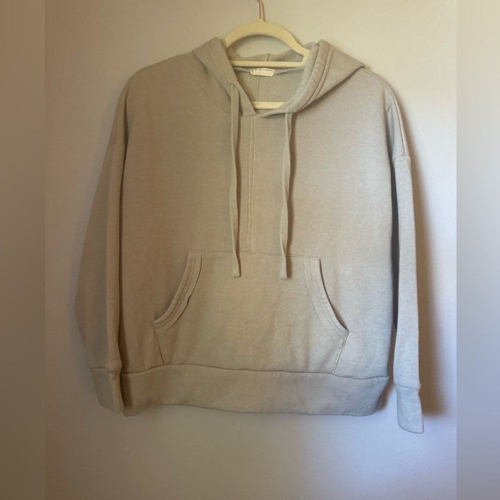 Free People Movement, light beige hoodie, size small, Preowned